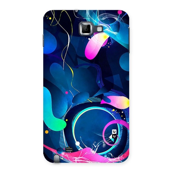 Blue Circle Flow Back Case for Galaxy Note