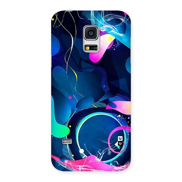 Blue Circle Flow Back Case for Galaxy S5 Mini