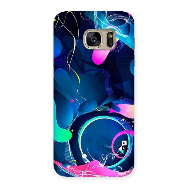 Blue Circle Flow Back Case for Galaxy S7