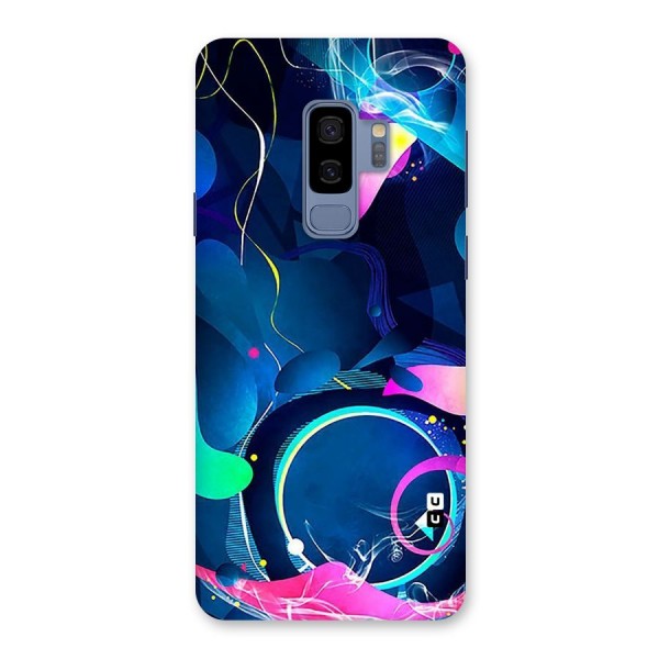 Blue Circle Flow Back Case for Galaxy S9 Plus