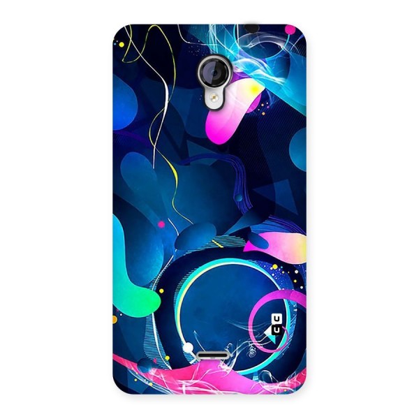 Blue Circle Flow Back Case for Micromax Unite 2 A106