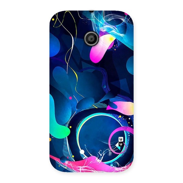 Blue Circle Flow Back Case for Moto E