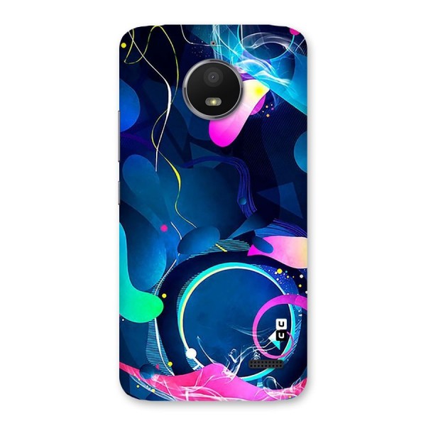 Blue Circle Flow Back Case for Moto E4