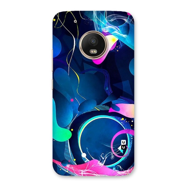 Blue Circle Flow Back Case for Moto G5 Plus