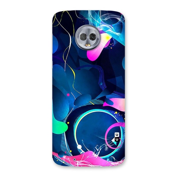 Blue Circle Flow Back Case for Moto G6