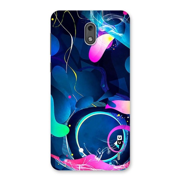 Blue Circle Flow Back Case for Nokia 2