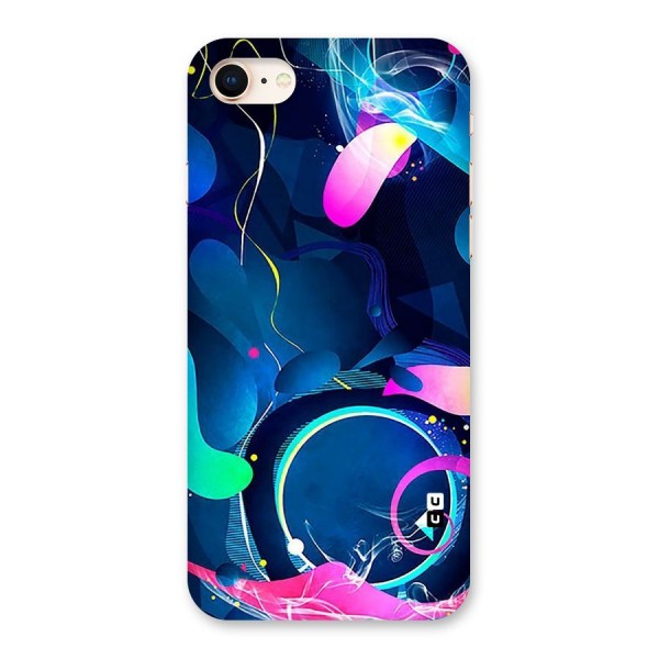 Blue Circle Flow Back Case for iPhone 8