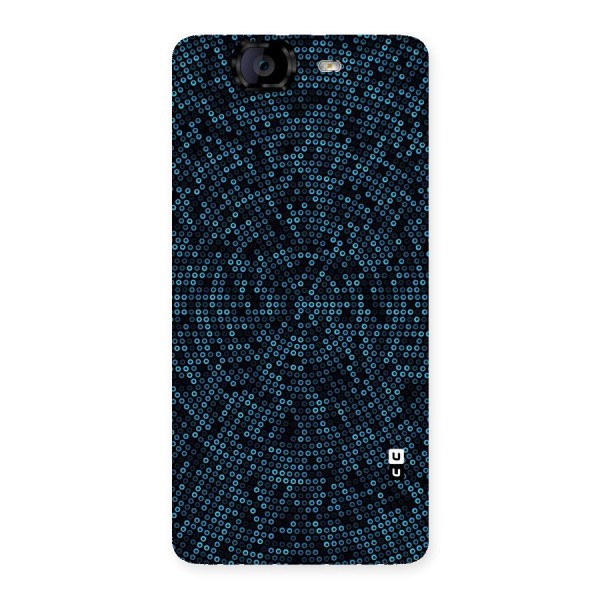 Blue Disco Lights Back Case for Canvas Knight A350