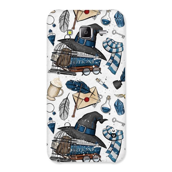 Blue Feather Hat Design Back Case for Samsung Galaxy J5