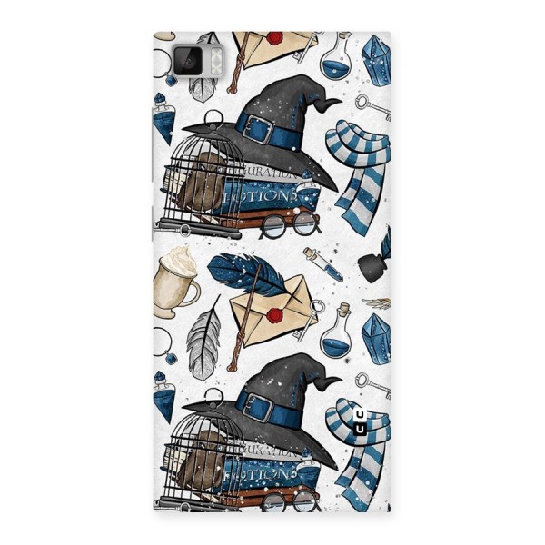 Blue Feather Hat Design Back Case for Xiaomi Mi3