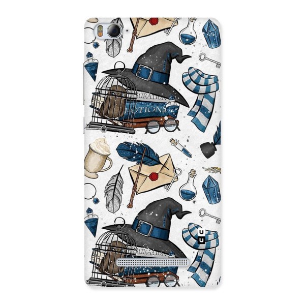 Blue Feather Hat Design Back Case for Xiaomi Mi4i