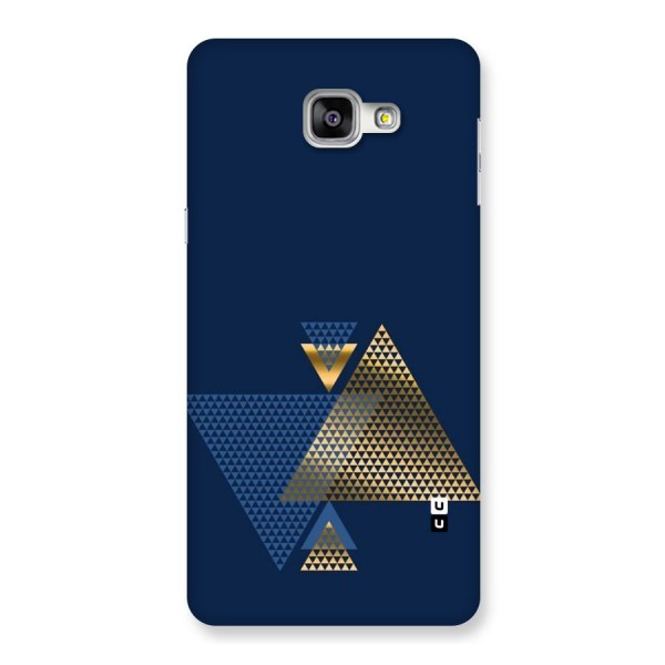 Blue Gold Triangles Back Case for Galaxy A9