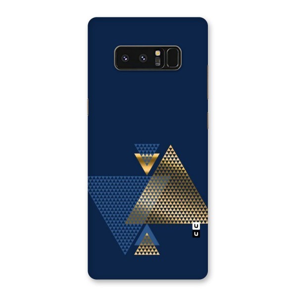 Blue Gold Triangles Back Case for Galaxy Note 8