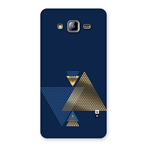 Blue Gold Triangles Back Case for Galaxy On5