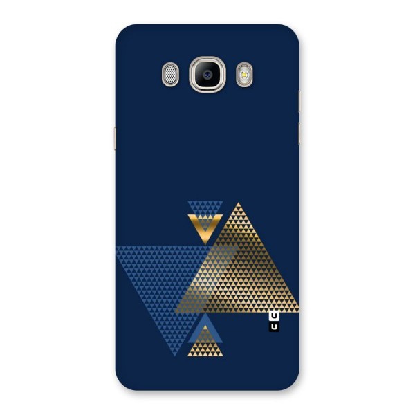 Blue Gold Triangles Back Case for Galaxy On8