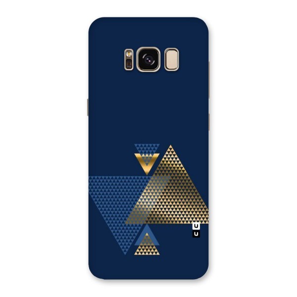 Blue Gold Triangles Back Case for Galaxy S8