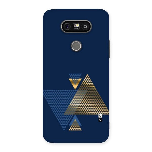 Blue Gold Triangles Back Case for LG G5