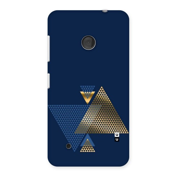 Blue Gold Triangles Back Case for Lumia 530