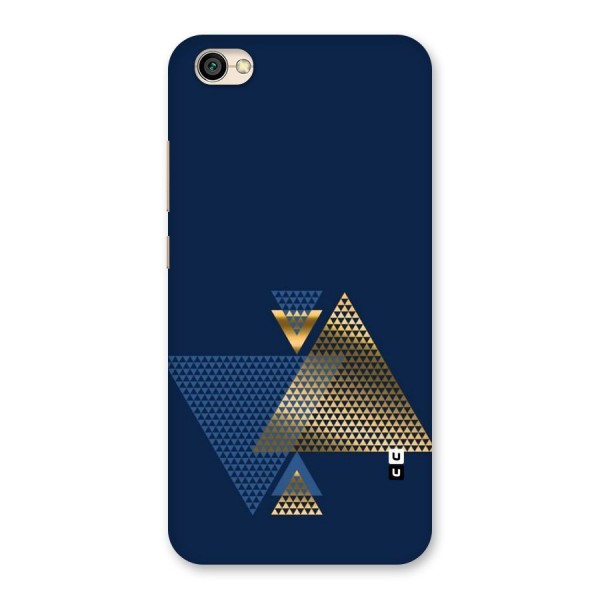 Blue Gold Triangles Back Case for Redmi Y1 Lite