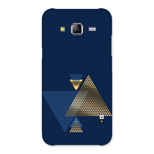 Blue Gold Triangles Back Case for Samsung Galaxy J5