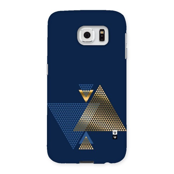 Blue Gold Triangles Back Case for Samsung Galaxy S6