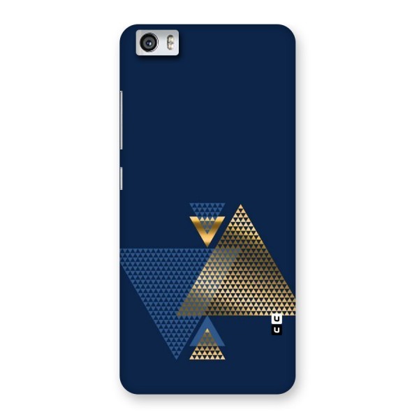 Blue Gold Triangles Back Case for Xiaomi Redmi Mi5