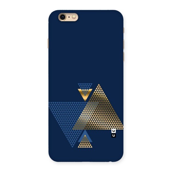 Blue Gold Triangles Back Case for iPhone 6 Plus 6S Plus