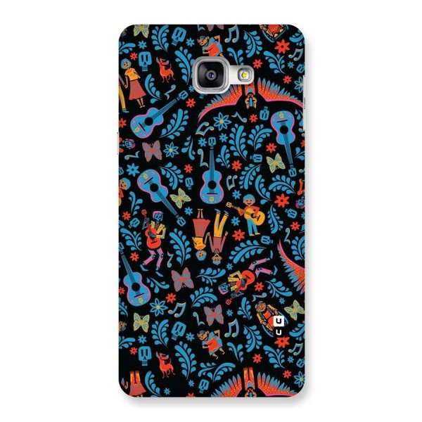 Blue Guitar Pattern Back Case for Galaxy A9