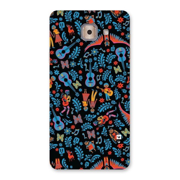 Blue Guitar Pattern Back Case for Galaxy J7 Max