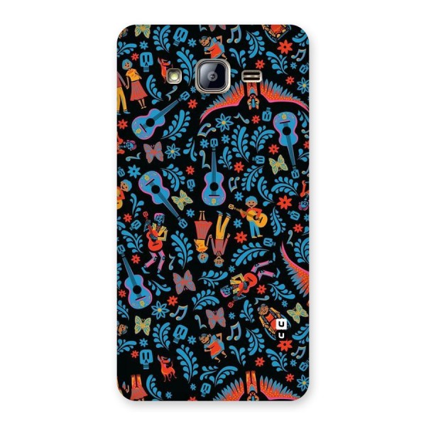 Blue Guitar Pattern Back Case for Galaxy On5