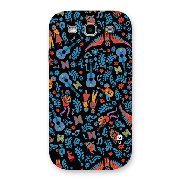 Blue Guitar Pattern Back Case for Galaxy S3 Neo