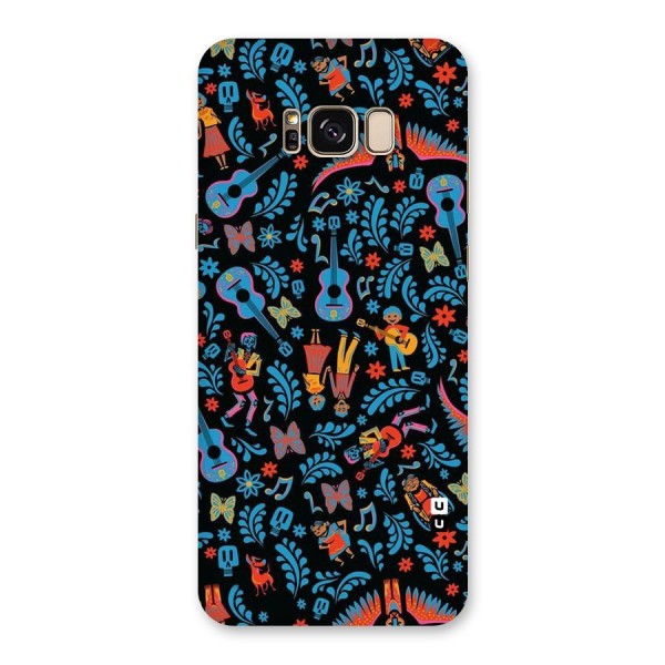 Blue Guitar Pattern Back Case for Galaxy S8 Plus