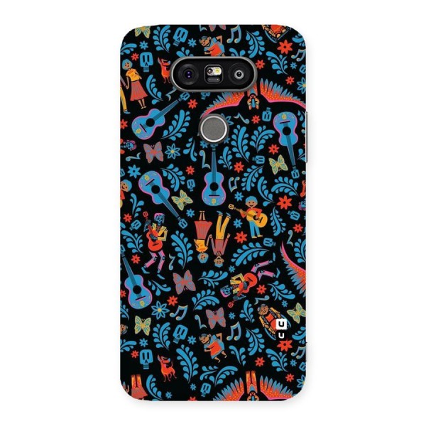 Blue Guitar Pattern Back Case for LG G5