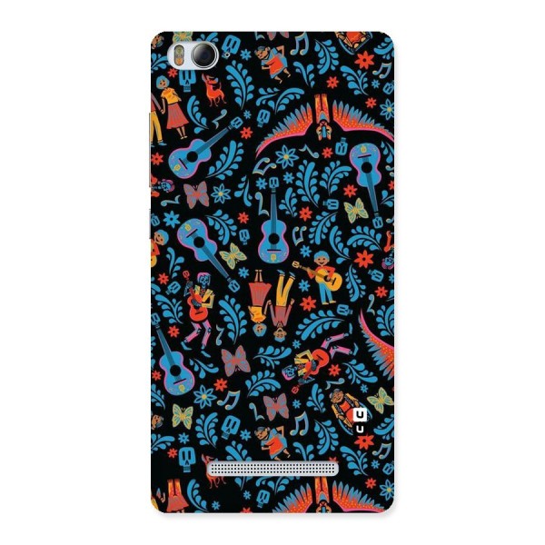 Blue Guitar Pattern Back Case for Xiaomi Mi4i