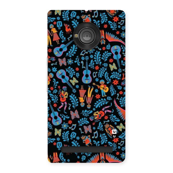 Blue Guitar Pattern Back Case for Yu Yuphoria