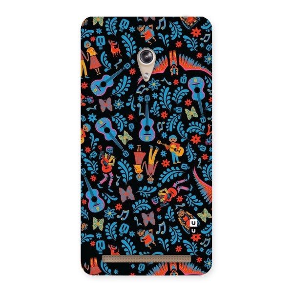 Blue Guitar Pattern Back Case for Zenfone 6