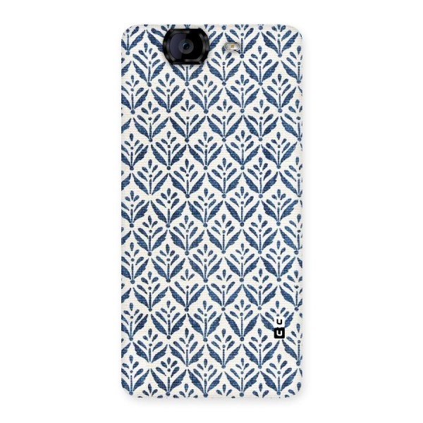 Blue Leaf Back Case for Canvas Knight A350