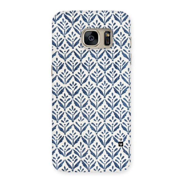 Blue Leaf Back Case for Galaxy S7