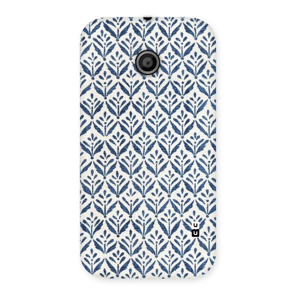 Blue Leaf Back Case for Moto E