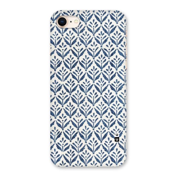 Blue Leaf Back Case for iPhone 8