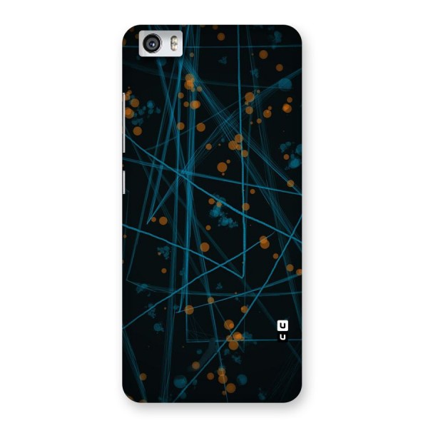 Blue Lines Gold Dots Back Case for Xiaomi Redmi Mi5