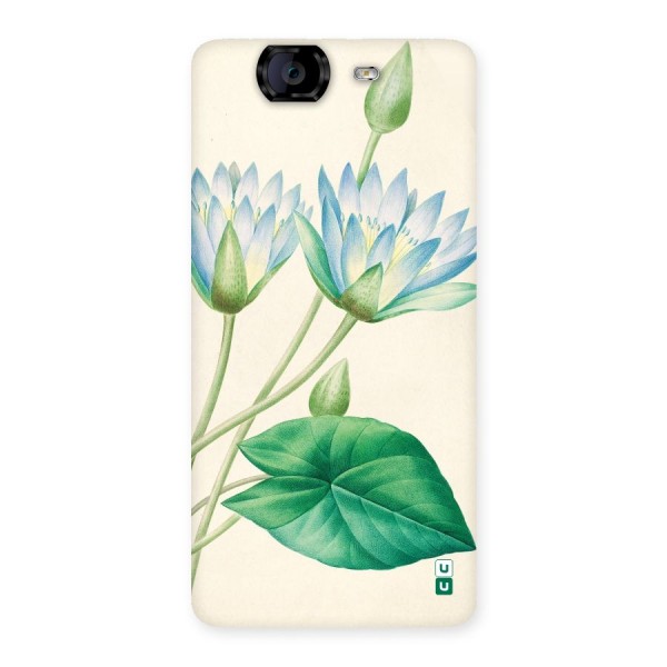 Blue Lotus Back Case for Canvas Knight A350