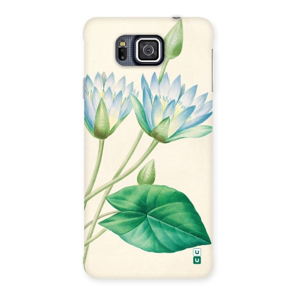 Blue Lotus Back Case for Galaxy Alpha