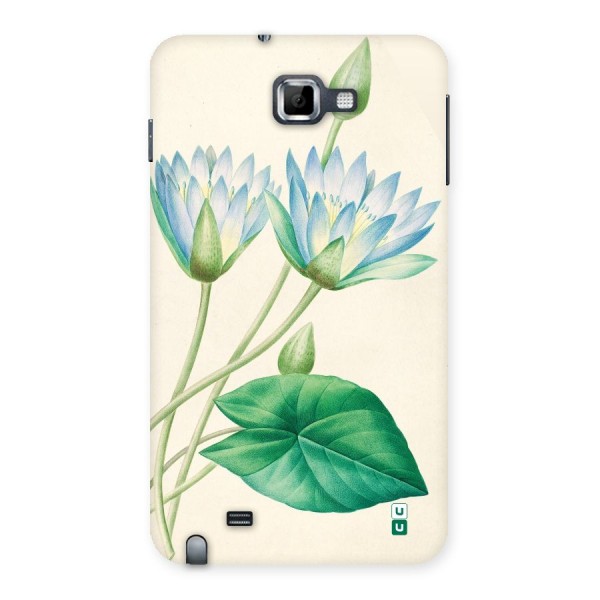 Blue Lotus Back Case for Galaxy Note