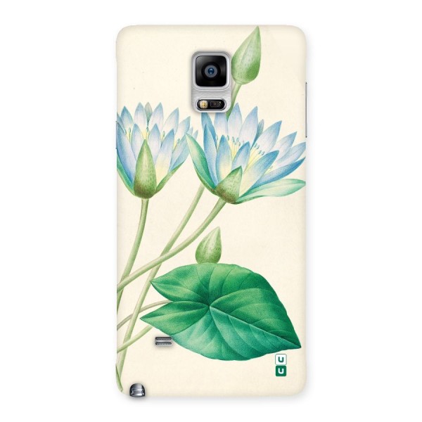 Blue Lotus Back Case for Galaxy Note 4