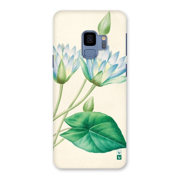 Blue Lotus Back Case for Galaxy S9