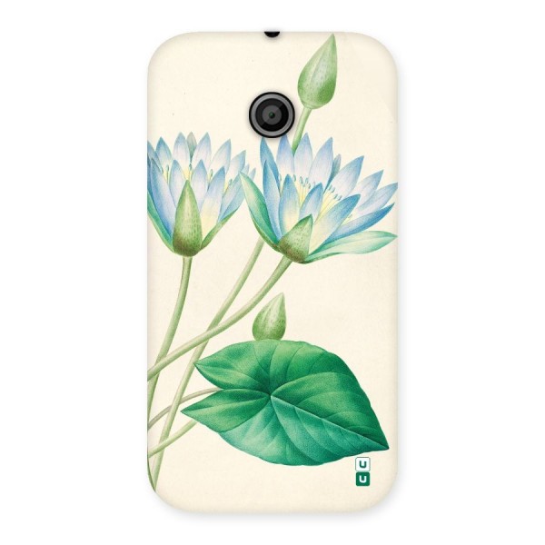 Blue Lotus Back Case for Moto E