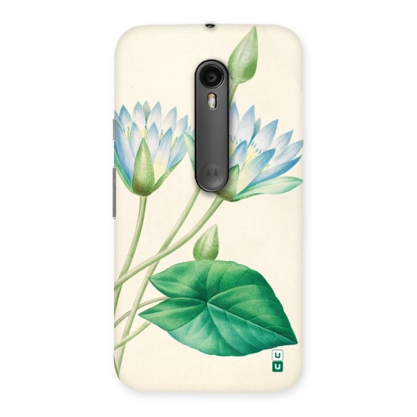 Blue Lotus Back Case for Moto G3