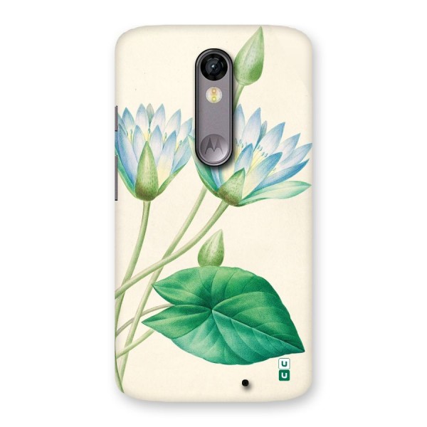 Blue Lotus Back Case for Moto X Force