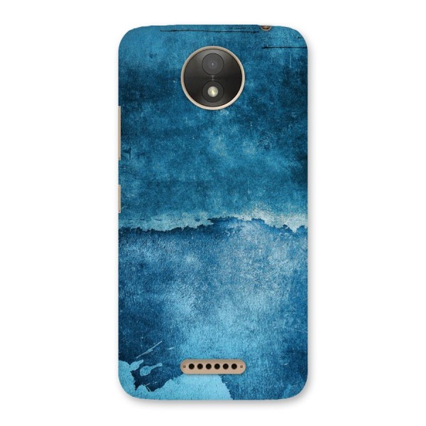 Blue Paint Wall Back Case for Moto C Plus